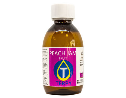 Botella de 250 ml de liquido para cigarro electronico frutal Peach Jam