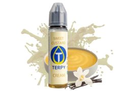 Sweet custard botella de e-liquido con un sabor cremosos