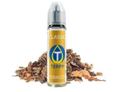 Botella que contiene líquido para vapear para cigarrillos electronicos con sabor a tabaco