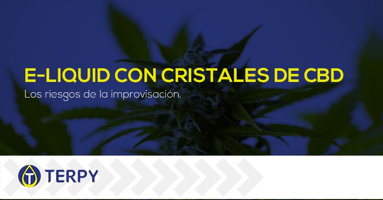 e liquid con cristales de CBD