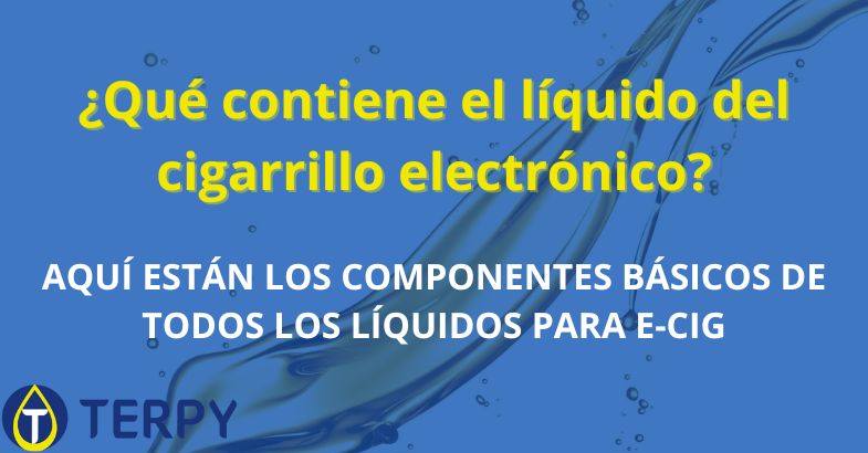 ¿Qué contiene el líquido del cigarrillo electrónico?