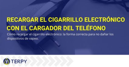 Recargar el cigarrillo electrónico con el cargador del teléfono