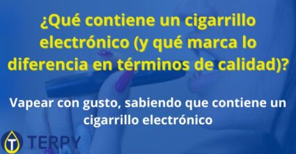 Qué contiene un cigarrillo electrónico