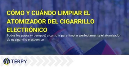 ¿Cuándo y cómo se limpia el atomizador e-cig?