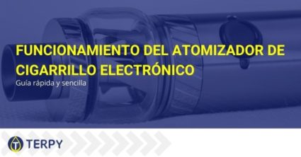 El funcionamiento del atomizador de cigarrillos electrónicos.