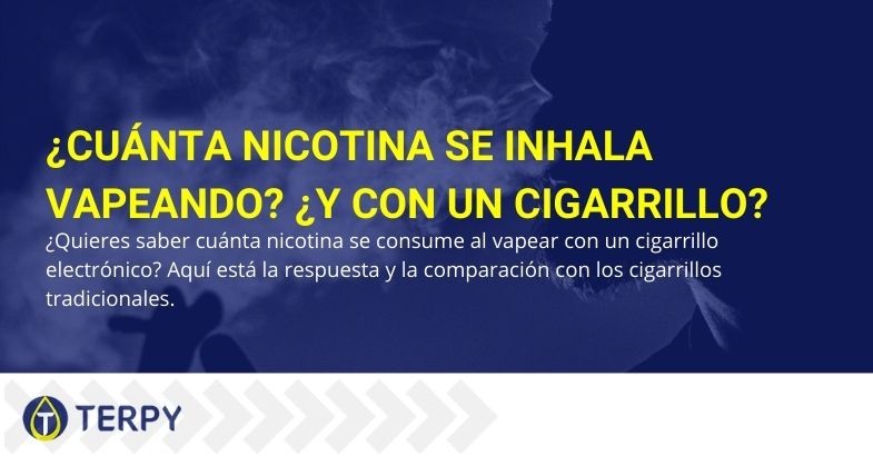 La nicotina que se toma mientras se vaporiza