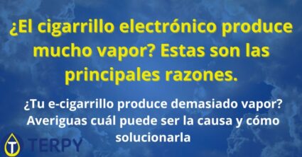 ¿El cigarrillo electrónico produce mucho vapor?