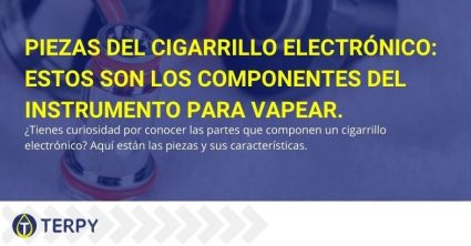 Aquí están todos los componentes del cigarrillo electrónico y sus características.