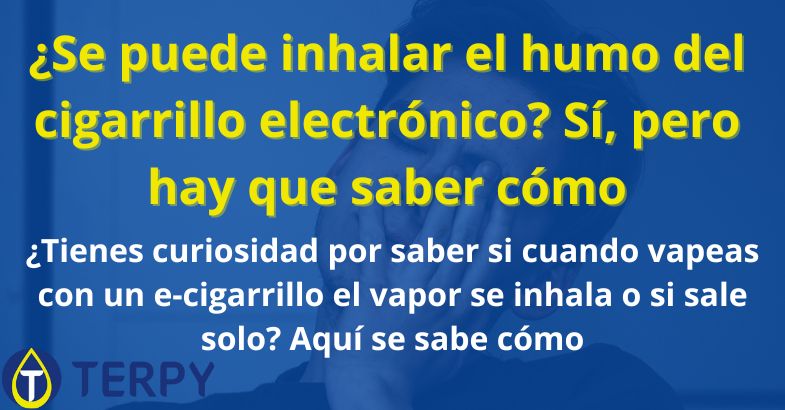 ¿Se puede inhalar el humo del cigarrillo electrónico?