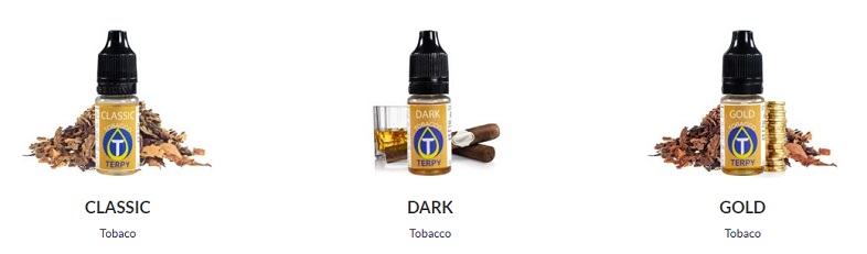 Ejemplos de sabores de tabaco en Terpy