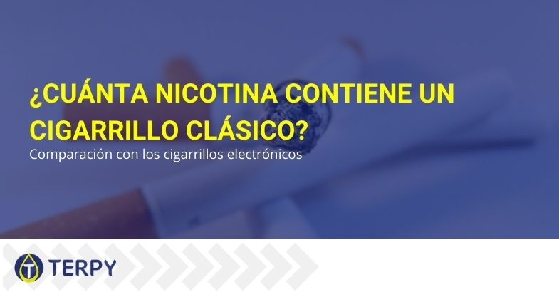 ¿Cuánta nicotina contiene un cigarrillo clásico?
