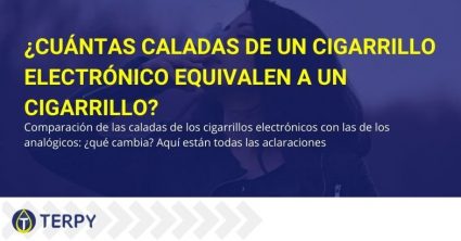 ¿Cuántas caladas de cigarrillo electrónico corresponden a un cigarrillo clásico?
