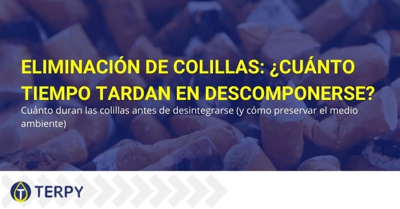 ¿Cuánto duran las colillas antes de desintegrarse?