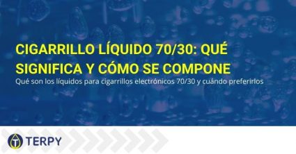 ¿Qué es el líquido 70/30 para cigarrillos electrónicos y cuál es su composición?