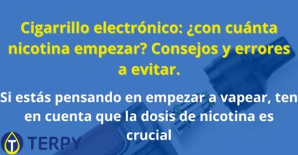 Cigarrillo electrónico: ¿con cuánta nicotina empezar?