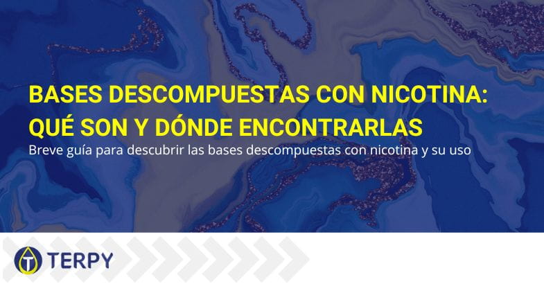 ¿Qué son las bases divididas de nicotina?