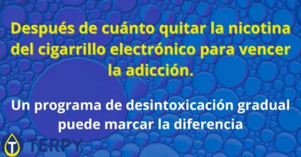 quitar la nicotina del cigarrillo electrónico