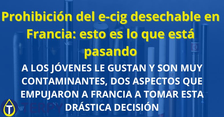 Prohibición del e-cig desechable en Francia