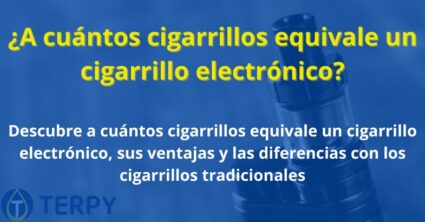 ¿A cuántos cigarrillos equivale un cigarrillo electrónico?